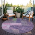 thumbnail image 6 of Addison Rugs Chantille Indoor/Outdoor Transitional Rectangles Purple Washable Round Rug, 8' x 8', 6 of 6