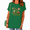 Green, variant on UNISHE Women's Aesthetic Botanical Graphic Tee - Vintage Floral Print Short Sleeve Crewneck T-Shirt Casual Summer Top