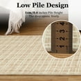 thumbnail image 4 of Aoile 8x10 Area Rugs, Modern Geometric Washable Rug with Non-Slip Backing, Contemporary Accent Carpet for Living Room, Laundry, Office, Yellow, 4 of 8