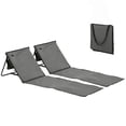 thumbnail image 1 of Outsunny Foldable Lounge Chairs with Carry Bag Grey, 1 of 6