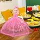 thumbnail image 3 of Cubierta de malla plegable para alimentos con forma de muñeca, de 3 capas, para exteriores, fiestas, picnics y barbacoas, color rosa, 3 of 7