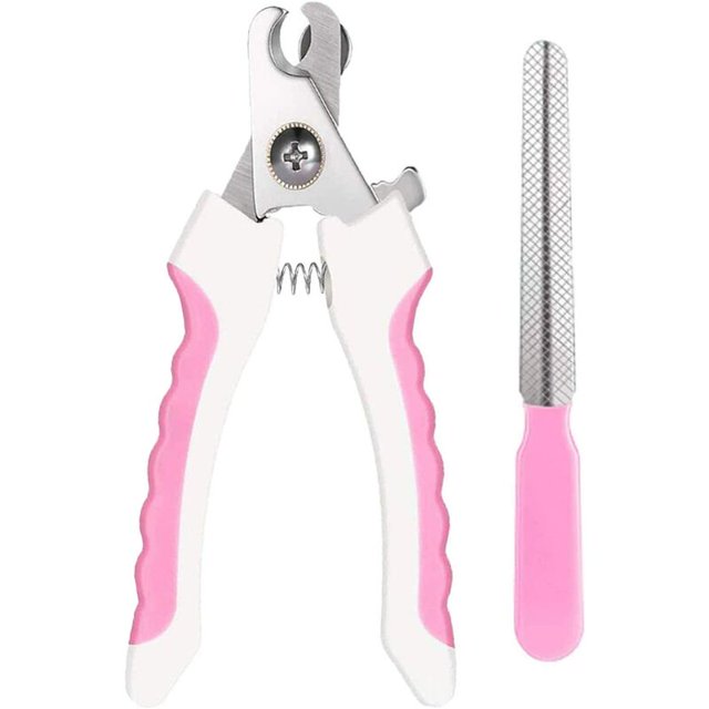 Tijeras de garra, tijeras de uñas para mascotas, cortaúñas de acero inoxidable con lima de uñas y límite de seguridad, para perros, gatos, pájaros, roedores y cualquier tamaño de garra (ro esquí esquí Gafas de esquí