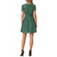 thumbnail image 3 of INSPIRAR CHIC Vestido de Promoción A-Line de Manga Corta con Cuello Cuadrado Impreso para Mujeres XS Verde Oscuro-Floral, 3 of 6
