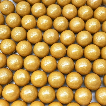 Candy Retailer Gumballs - Great For Parties or Gumball Machines - 2lb Bag (Large 1", Gold)