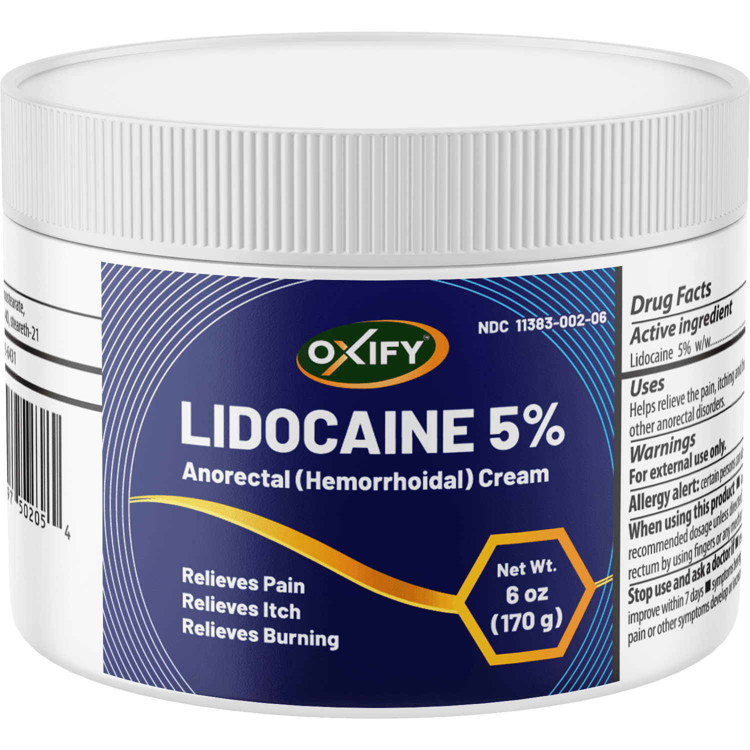 Oxify Lidocaine 5%, Anorectal (Hemorrhoidal) Cream