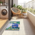 thumbnail image 4 of Yayeee Doormat for Inside 20"x32" Absorbent Low-Profile Washable Non-Slip Rubber Backed Entryway Rug, Green Seaside, 4 of 8
