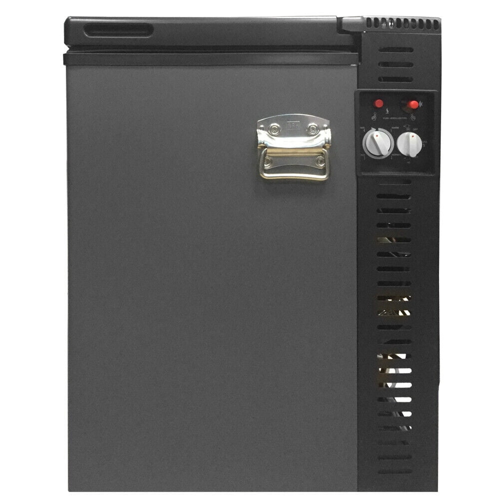 Smad Propane Gas Chest Freezer 2.5 Cu Ft 110V /12V /LPG Offgrid Removable Basket and Lock