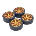 thumbnail image 1 of Vogacara 4 pack/lote neumático de 25mm para 1/28 Wltoys K969 Kyosho -Z 25mm neumático de rueda dura -Q KYOSHO Kits de construcción modelo oro, 1 of 6