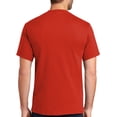 thumbnail image 2 of Mens Heavyweight Rugged 100% Cotton Tee Shirt, 4XL Fiery Red, 2 of 5