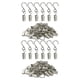 thumbnail image 2 of Ganchos para cortina de ducha Billuyoard 50 piezas Plata, 2 of 6