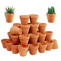 1.3 inch Small Terracotta Pots with Drainage Holes,Mini Clay Ceramic Pottery Planter,Cactus Flower Nursery Terra Cotta Pots, for Indoor/Outdoor Succulent Plants, Crafts, Wedding Favor(50 Pack)