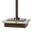 thumbnail image 5 of Maklaine Metal & Fabric Table Lamp with Drum Shade in Antique Brass and Black, 5 of 7