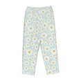thumbnail image 4 of Goofa Daisies Flowers Printed Soft Pajama Pants for Women, Wide Leg Comfy Casual Lounge Yoga Pants-X-Large, 4 of 9