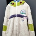 thumbnail image 3 of Disney-Conjunto de pijamas de dibujos animados de Buzz Lightyear, Pijama de terciopelo con cremallera Y2k, ropa de casa de algodón de franela gruesa cálida, traje de pareja, invierno, nuevo, 3 of 4