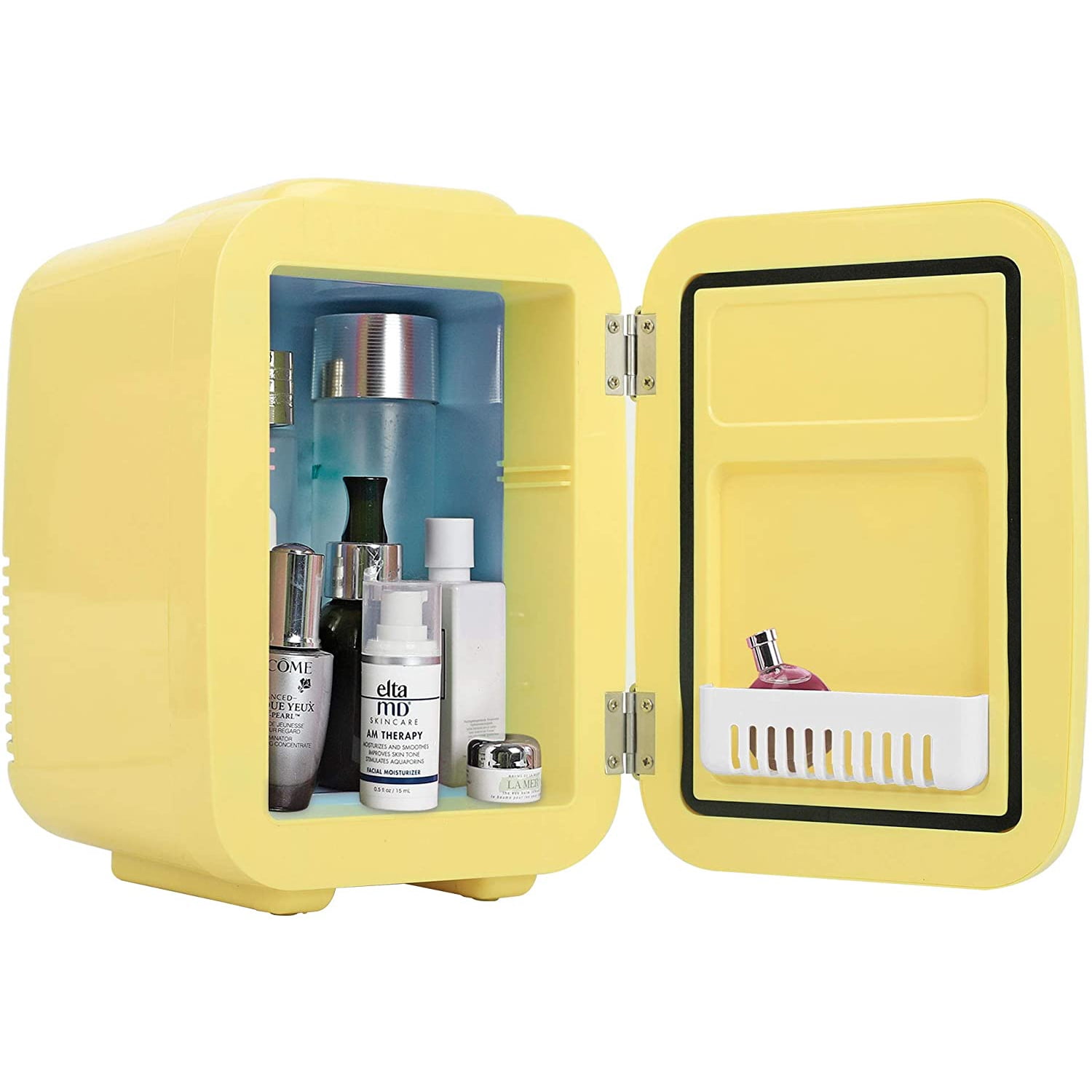 Caynel Portable Thermoelectric 4 Liter Mini Fridge, Yellow