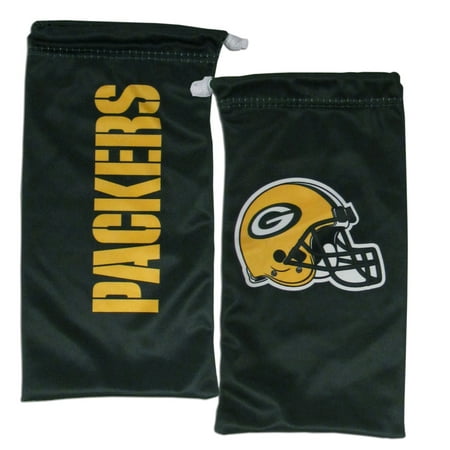 Green Bay Packers Official NFL Microfiber Glasses Bag by Siskiyou 136993