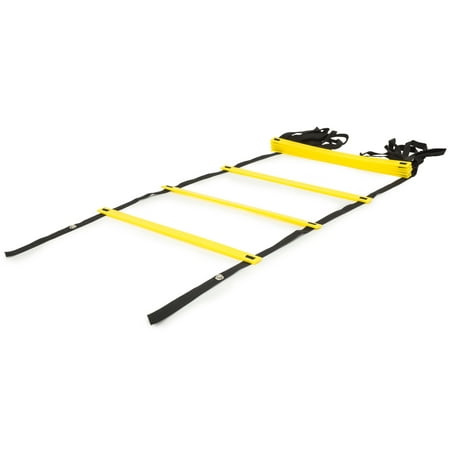 ProsourceFit Speed Agility Ladder 8 rung for Speed Training and Sports Agility Workouts with Free Carrying