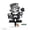Black, variant on Lucky Leprechaun Metal Yard Art