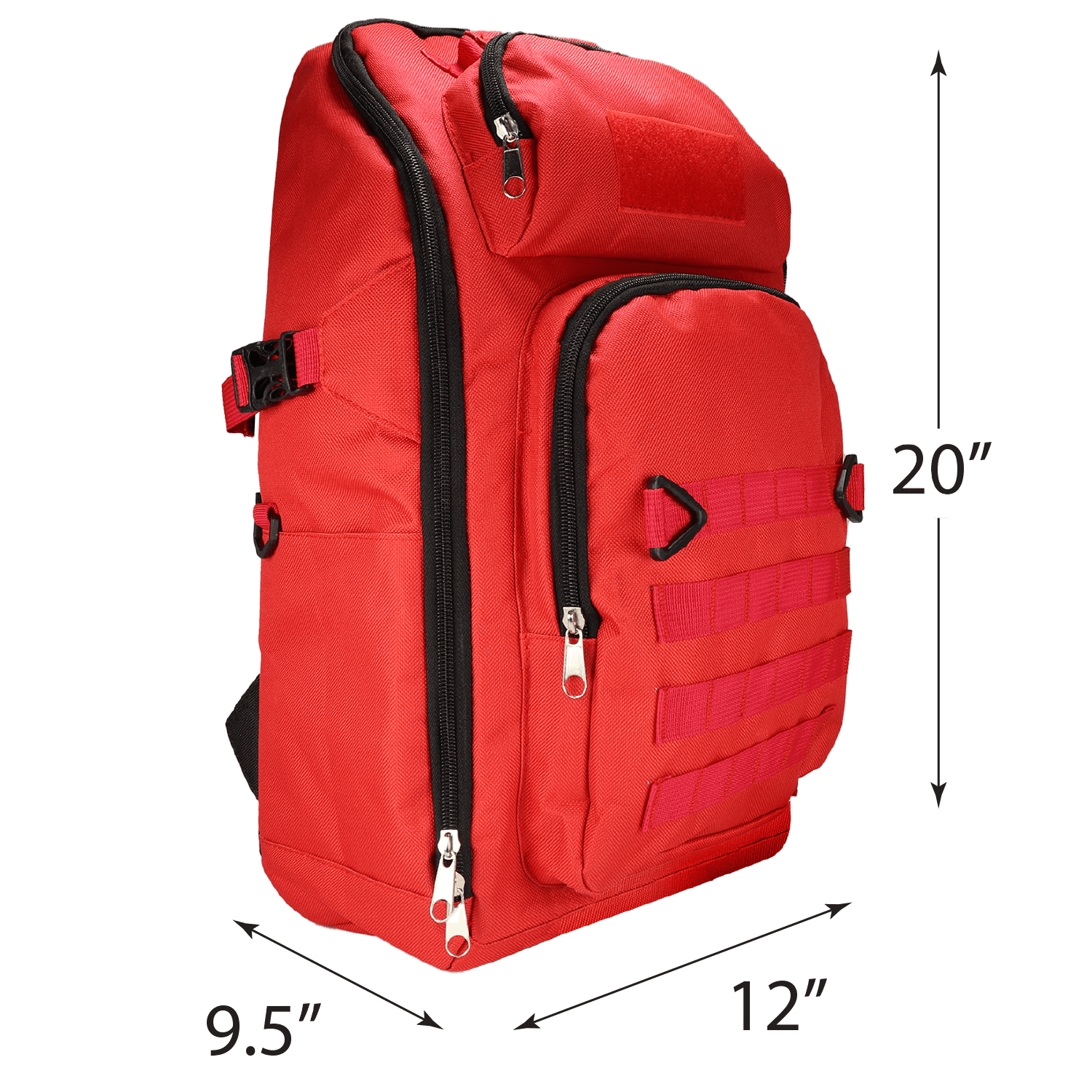 QK 1-Person, 72hr Prepared Survival Kit for Disaster Preparedness - Emergency Go Bag with Food and Water, First Aid, and Preparedness Tools. Emergency Kit for Earthquakes and Other Disasters.