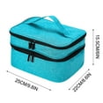 thumbnail image 3 of Double-Layer Sewing Organizer with Multiple Pockets for Travel Storage, Size 25x22x15.5cm, 3 of 6