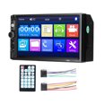 thumbnail image 1 of Reproductor de vídeo del coche Irfora Reproductor de MP5 para automóvil de 7 pulgadas Radio FM estéreo de doble DIN BT Soporte de llamadas manos libres Tarjeta TF / USB / AUX-IN Enlace telefónico Imag Irfora Reproductor de vídeo del coche, 1 of 7