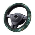 thumbnail image 2 of Cauagu Abstract Geometric Shark Print Car Steering Wheel Cover - Universal Car Accessory for Diverse Cars for Steering Wheel with a Diameter of 14.5"-15", 2 of 7