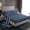 Dark Blue, variant on Feelyou Green Square Stripe Twin Sheet Sets, Abstract Lines Ombre Bedding, 3 Pieces