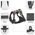 thumbnail image 6 of XMXY No Pull Dog Harness, Flowers Adjustable Reflective Pet Harness with Oxford Vest, Medium Size, 6 of 9