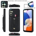 thumbnail image 3 of Allytechgroup for Samsung Galaxy S24 Case, FRID Blocking Hidden Cards Slots Kickstand Wristband Wallet Phone Case Shockproof Protecive Back Cover for Samsung Galaxy S24, Black, 3 of 6
