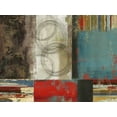 thumbnail image 2 of PI Studio 14x12 White Modern Wood Framed Museum Art Print Titled - Spheres and Stripes, 2 of 4