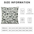 thumbnail image 5 of PHYHOO Vintage Flower Pillow Covers Black and Cream Floral Outdoor Decorative Pillows Black Small Floral Print Pillowcases Cushion Covers for Couch, 5 of 5