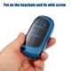 thumbnail image 4 of Unique Bargains TPU Cubierta remota de entrada sin llave de 3 botones para Dodge Challenger Patrón de fibra de carbono Azul, 4 of 7