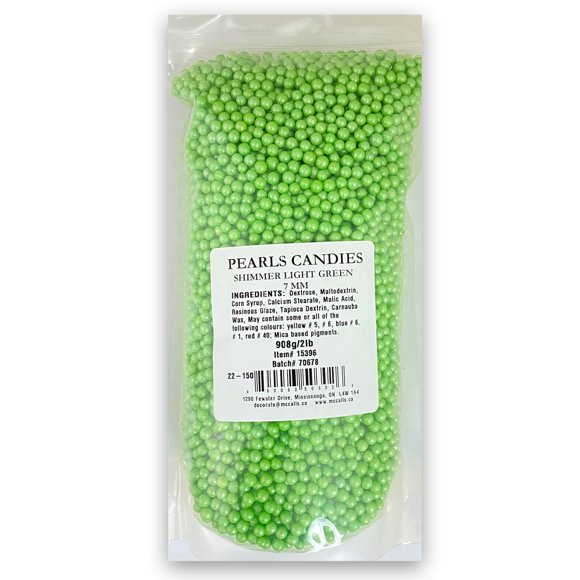 PEARL CANDIES 7 mm SHIMMER LIME GREEN 2lbs