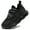 Black, variant on kkdom Boys Girls Running Walking Sneakers Shoes Comfort Lightweight Breathable Athletic Tennis Black 8 Toddler