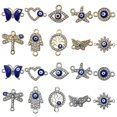 thumbnail image 1 of [estilo Alatoire] 20 Pices De Diable Oeil Pendentif Papillon Toile De Mer Double Trou Connexion Pulsera Bricoler Soi-mme Collier Pendentif Bijoux, 1 of 5