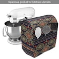 thumbnail image 2 of Ethnic Stand Mixer Cover, Traditional Folkloric Motif with Floral and Geometric Shapes Image, Kitchen Appliance Organizer Bag Cover with Pockets, 5 Quarts, Indigo Scarlet, by Ambesonne, 2 of 4
