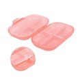 thumbnail image 3 of Unique Bargains 1 Pc 7 Grids Double Layer Pill Case Portable for Travel Clear Orange, 3 of 6