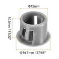 thumbnail image 2 of Uxcell 66Pack 12mm Plastic Hole Plugs Panel Flush Type Knockout Locking Plugs, Gray, 2 of 5