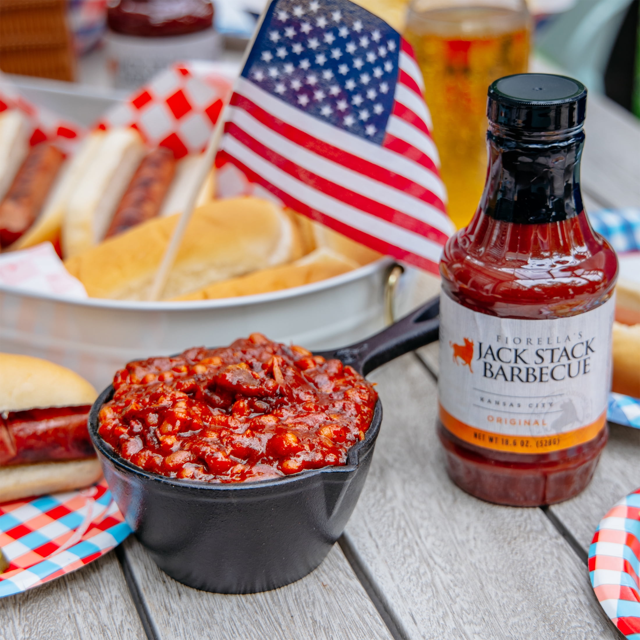 Fiorella's Jack Stack Barbecue Beans with Hickory BBQ Beef