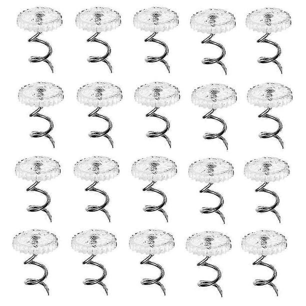Clear Head Twist Pins, Compatible with Upholstery, Slipcovers and Bed Skirts, Set of 100