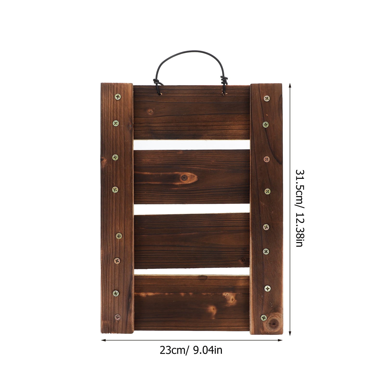 HINTRMENT Hanging Fern Planter Wood Wall Planter Brown 1Pcs