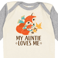 thumbnail image 4 of Inktastic Auntie Loves Me Woodland Fox Boys or Girls Long Sleeve Baby Bodysuit, 4 of 5