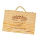 thumbnail image 1 of Cajas de vino de madera con asas Portador decorativo de vino Sostiene seis botellas Caja de regalo de vino festivo, 1 of 9
