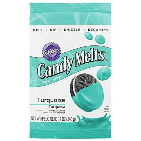(3 pack) (3 Pack) Wilton Candy Melts, Turquoise, 12 oz.