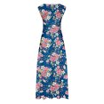 thumbnail image 4 of Vestido de tirantes de camisola con estampado de manga corta con estilo de verano para mujer OAVQHLG3B Store lin121212, 4 of 4