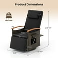 thumbnail image 2 of Gymax Set Of 2 Outdoor 360° Swivel Rattan Recliner Chair Patio Wicker Chaise Lounge Chair, 2 of 9
