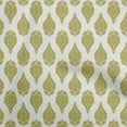 thumbnail image 1 of oneOone Silk Tabby Olive Green Fabric Asian Floral Traditional Dress Material Fabric Print Fabric By The Yard 42 Inch Wide, 1 of 4