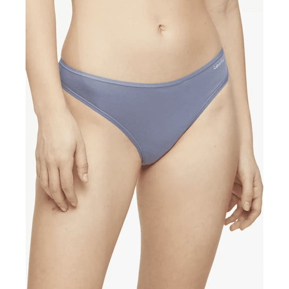 Calvin Klein Cotton Form Thong Underwear, Purple, Small