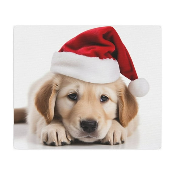 DistinctInk Mouse Pad - 1/4" Foam Rubber - Golden Retriever Puppy