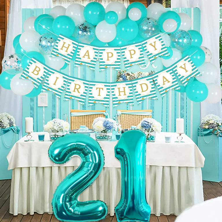 Buy 21st Birthday Party Decorations Kit Happy Birthday Balloons